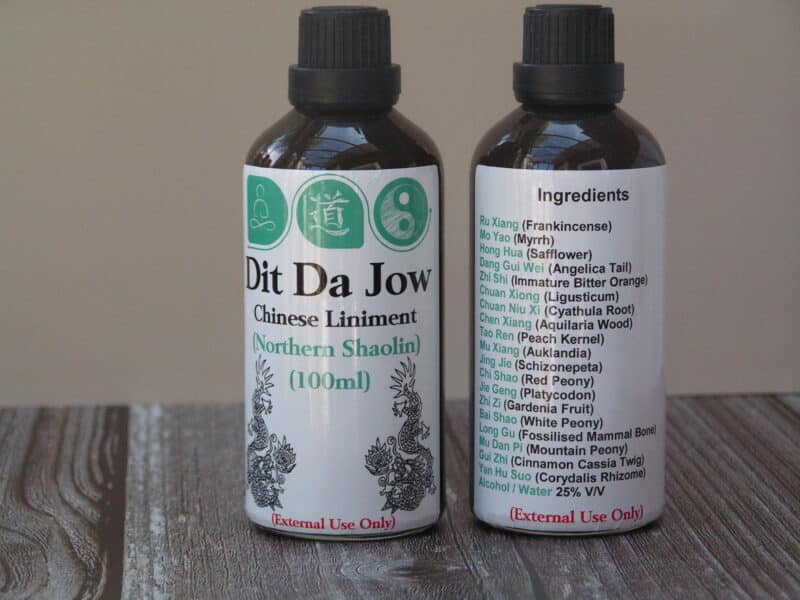 Dit Da Jow Liniment (Northern Shaolin) New Glass Bottles